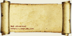 Kristina Bzenić vizit kartica